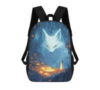 sinyumoney Sacs De Voyage Imprimés En 3D 17inch Enchanted Forest with Giant Fox Spirit Sac À Dos Scolaire Pour Enfants, Sac À Dos Décontracté Pour La Journée, Sac À Dos Tendance Pour Filles Et Femmes