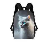 sinyumoney Sacs De Voyage Imprimés En 3D 17inch Enchanted Glowing Cat Portrait Sac À Dos Scolaire Pour Enfants, Sac À Dos Décontracté Pour La Journée, Sac À Dos Tendance Pour Filles Et Femmes
