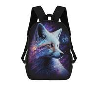 sinyumoney Sacs De Voyage Imprimés En 3D 17inch Galactic Fox Art Print Sac À Dos Scolaire Pour Enfants, Sac À Dos Décontracté Pour La Journée, Sac À Dos Tendance Pour Filles Et Femmes