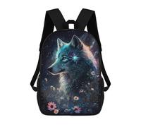sinyumoney Sacs De Voyage Imprimés En 3D 17inch Galactic Wolf Fantasy Art Print Sac À Dos Scolaire Pour Enfants, Sac À Dos Décontracté Pour La Journée, Sac À Dos Tendance Pour Filles Et Femmes
