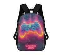 sinyumoney Sacs De Voyage Imprimés En 3D 17inch Gaming Area Neon Sign-1 Sac À Dos Scolaire Pour Enfants, Sac À Dos Décontracté Pour La Journée, Sac À Dos Tendance Pour Filles Et Femmes
