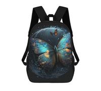 sinyumoney Sacs De Voyage Imprimés En 3D 17inch Glowing Butterfly Art Print Sac À Dos Scolaire Pour Enfants, Sac À Dos Décontracté Pour La Journée, Sac À Dos Tendance Pour Filles Et Femmes