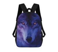 sinyumoney Sacs De Voyage Imprimés En 3D 17inch Magical Wolf Portrait Sac À Dos Scolaire Pour Enfants, Sac À Dos Décontracté Pour La Journée, Sac À Dos Tendance Pour Filles Et Femmes