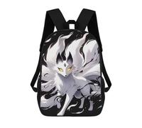 sinyumoney Sacs De Voyage Imprimés En 3D 17inch Nine-tailed Fox Digital Art Sac À Dos Scolaire Pour Enfants, Sac À Dos Décontracté Pour La Journée, Sac À Dos Tendance Pour Filles Et Femmes