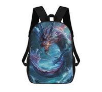 sinyumoney Sacs De Voyage Imprimés En 3D 17inch Oceanic Serpent Artwork Sac À Dos Scolaire Pour Enfants, Sac À Dos Décontracté Pour La Journée, Sac À Dos Tendance Pour Filles Et Femmes