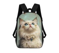 sinyumoney Sacs De Voyage Imprimés En 3D 17inch Ragdoll Kitten Sac À Dos Scolaire Pour Enfants, Sac À Dos Décontracté Pour La Journée, Sac À Dos Tendance Pour Filles Et Femmes