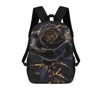 sinyumoney Sacs De Voyage Imprimés En 3D 17inch Rose Flower Neon Sac À Dos Scolaire Pour Enfants, Sac À Dos Décontracté Pour La Journée, Sac À Dos Tendance Pour Filles Et Femmes