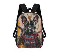 sinyumoney Sacs De Voyage Imprimés En 3D 17inch Samurai Bulldog Armor Art Print Sac À Dos Scolaire Pour Enfants, Sac À Dos Décontracté Pour La Journée, Sac À Dos Tendance Pour Filles Et Femmes