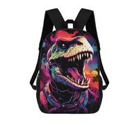 sinyumoney Sacs De Voyage Imprimés En 3D 17inch Space Dinosaur Adventure -18 Sac À Dos Scolaire Pour Enfants, Sac À Dos Décontracté Pour La Journée, Sac À Dos Tendance Pour Filles Et Femmes