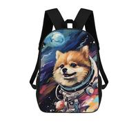 sinyumoney Sacs De Voyage Imprimés En 3D 17inch Space Dog Adventure-305 Sac À Dos Scolaire Pour Enfants, Sac À Dos Décontracté Pour La Journée, Sac À Dos Tendance Pour Filles Et Femmes