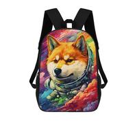sinyumoney Sacs De Voyage Imprimés En 3D 17inch Space Dog Astronaut Art-24 Sac À Dos Scolaire Pour Enfants, Sac À Dos Décontracté Pour La Journée, Sac À Dos Tendance Pour Filles Et Femmes