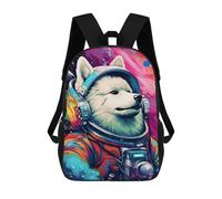 sinyumoney Sacs De Voyage Imprimés En 3D 17inch Space Dog Explorer-167 Sac À Dos Scolaire Pour Enfants, Sac À Dos Décontracté Pour La Journée, Sac À Dos Tendance Pour Filles Et Femmes