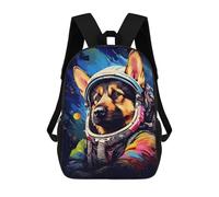 sinyumoney Sacs De Voyage Imprimés En 3D 17inch Space Dog Explorer-72 Sac À Dos Scolaire Pour Enfants, Sac À Dos Décontracté Pour La Journée, Sac À Dos Tendance Pour Filles Et Femmes