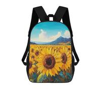 sinyumoney Sacs De Voyage Imprimés En 3D 17inch Sunflower Field Painting-2 Sac À Dos Scolaire Pour Enfants, Sac À Dos Décontracté Pour La Journée, Sac À Dos Tendance Pour Filles Et Femmes
