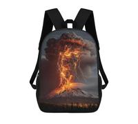 sinyumoney Sacs De Voyage Imprimés En 3D 17inch Volcano Eruption with Lightning Sac À Dos Scolaire Pour Enfants, Sac À Dos Décontracté Pour La Journée, Sac À Dos Tendance Pour Filles Et Femmes