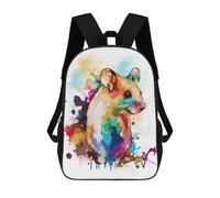 sinyumoney Sacs De Voyage Imprimés En 3D 17inch Watercolor Mouse Painting Sac À Dos Scolaire Pour Enfants, Sac À Dos Décontracté Pour La Journée, Sac À Dos Tendance Pour Filles Et Femmes