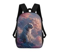 sinyumoney Sacs De Voyage Imprimés En 3D 17inch White Tiger in Fantasy Land Sac À Dos Scolaire Pour Enfants, Sac À Dos Décontracté Pour La Journée, Sac À Dos Tendance Pour Filles Et Femmes