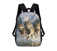 sinyumoney Sacs De Voyage Imprimés En 3D 17inch Wild Wolf Pack Running Sac À Dos Scolaire Pour Enfants, Sac À Dos Décontracté Pour La Journée, Sac À Dos Tendance Pour Filles Et Femmes
