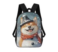 sinyumoney Sacs De Voyage Imprimés En 3D 17inch Winter Wonderland Dog-13 Sac À Dos Scolaire Pour Enfants, Sac À Dos Décontracté Pour La Journée, Sac À Dos Tendance Pour Filles Et Femmes