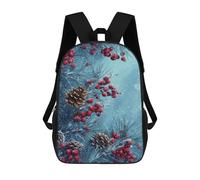 sinyumoney Sacs De Voyage Imprimés En 3D 17inch Winter Wonderland Pine Branches Sac À Dos Scolaire Pour Enfants, Sac À Dos Décontracté Pour La Journée, Sac À Dos Tendance Pour Filles Et Femmes
