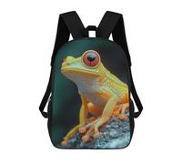 sinyumoney Sacs De Voyage Imprimés En 3D 17inch Yellow Frog with Red Eyes Sac À Dos Scolaire Pour Enfants, Sac À Dos Décontracté Pour La Journée, Sac À Dos Tendance Pour Filles Et Femmes
