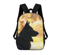sinyumoney Sacs D'école Imprimés En 3D Pour Enfants 17inch Belgian Shepherd Dog Sac À Dos De Voyage Léger Sac À Livres Pour Enfants Garçons Et Filles