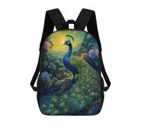 sinyumoney Sacs D'école Imprimés En 3D Pour Enfants 17inch Bird Paradise Sac À Dos De Voyage Léger Sac À Livres Pour Enfants Garçons Et Filles