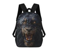 sinyumoney Sacs D'école Imprimés En 3D Pour Enfants 17inch Black Lion Roar Sound Effect Sac À Dos De Voyage Léger Sac À Livres Pour Enfants Garçons Et Filles