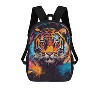 sinyumoney Sacs D'école Imprimés En 3D Pour Enfants 17inch Colorful Tiger Headphones Art Print Sac À Dos De Voyage Léger Sac À Livres Pour Enfants Garçons Et Filles