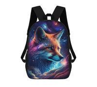 sinyumoney Sacs D'école Imprimés En 3D Pour Enfants 17inch Cosmic Fox Art Print-11 Sac À Dos De Voyage Léger Sac À Livres Pour Enfants Garçons Et Filles