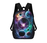 sinyumoney Sacs D'école Imprimés En 3D Pour Enfants 17inch Cosmic Planets Artwork Sac À Dos De Voyage Léger Sac À Livres Pour Enfants Garçons Et Filles