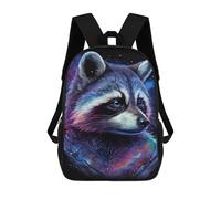 sinyumoney Sacs D'école Imprimés En 3D Pour Enfants 17inch Cosmic Raccoon Art Print-17 Sac À Dos De Voyage Léger Sac À Livres Pour Enfants Garçons Et Filles