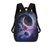 sinyumoney Sacs D'école Imprimés En 3D Pour Enfants 17inch Cosmic Yin-Yang Art Print Sac À Dos De Voyage Léger Sac À Livres Pour Enfants Garçons Et Filles