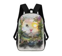 sinyumoney Sacs D'école Imprimés En 3D Pour Enfants 17inch Day Cat Sac À Dos De Voyage Léger Sac À Livres Pour Enfants Garçons Et Filles