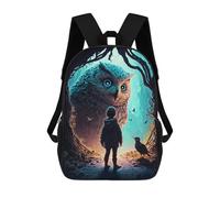 sinyumoney Sacs D'école Imprimés En 3D Pour Enfants 17inch Fairy Tales Sac À Dos De Voyage Léger Sac À Livres Pour Enfants Garçons Et Filles