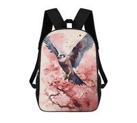 sinyumoney Sacs D'école Imprimés En 3D Pour Enfants 17inch Falcon Cherry Blossom Sac À Dos De Voyage Léger Sac À Livres Pour Enfants Garçons Et Filles