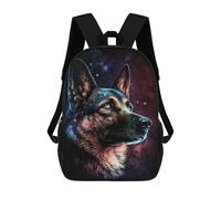 sinyumoney Sacs D'école Imprimés En 3D Pour Enfants 17inch Galactic Dog Portrait -12 Sac À Dos De Voyage Léger Sac À Livres Pour Enfants Garçons Et Filles