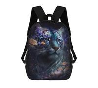 sinyumoney Sacs D'école Imprimés En 3D Pour Enfants 17inch Galactic Tiger Fantasy Sac À Dos De Voyage Léger Sac À Livres Pour Enfants Garçons Et Filles