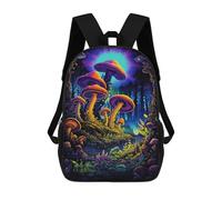 sinyumoney Sacs D'école Imprimés En 3D Pour Enfants 17inch Glowing Forest Mushrooms-2 Sac À Dos De Voyage Léger Sac À Livres Pour Enfants Garçons Et Filles