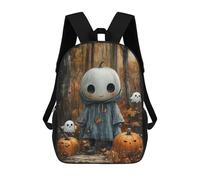 sinyumoney Sacs D'école Imprimés En 3D Pour Enfants 17inch Halloween Ghostly Forest Scene Sac À Dos De Voyage Léger Sac À Livres Pour Enfants Garçons Et Filles