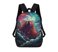 sinyumoney Sacs D'école Imprimés En 3D Pour Enfants 17inch Magical Bear Aurora Sac À Dos De Voyage Léger Sac À Livres Pour Enfants Garçons Et Filles