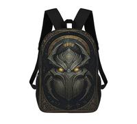 sinyumoney Sacs D'école Imprimés En 3D Pour Enfants 17inch Mythic Scarab - Gothic Steampunk Relic Poster Sac À Dos De Voyage Léger Sac À Livres Pour Enfants Garçons Et Filles