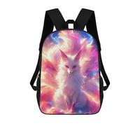 sinyumoney Sacs D'école Imprimés En 3D Pour Enfants 17inch Nine-tailed Fox Fantasy Sac À Dos De Voyage Léger Sac À Livres Pour Enfants Garçons Et Filles