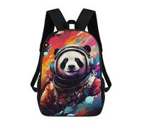 sinyumoney Sacs D'école Imprimés En 3D Pour Enfants 17inch Panda Astronaut Space Suit-3 Sac À Dos De Voyage Léger Sac À Livres Pour Enfants Garçons Et Filles