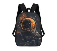 sinyumoney Sacs D'école Imprimés En 3D Pour Enfants 17inch Space Astronaut Helmet Sac À Dos De Voyage Léger Sac À Livres Pour Enfants Garçons Et Filles