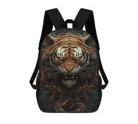 sinyumoney Sacs D'école Imprimés En 3D Pour Enfants 17inch Tiger Head Art Print Sac À Dos De Voyage Léger Sac À Livres Pour Enfants Garçons Et Filles