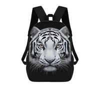 sinyumoney Sacs D'école Imprimés En 3D Pour Enfants 17inch White Tiger Portrait Sac À Dos De Voyage Léger Sac À Livres Pour Enfants Garçons Et Filles