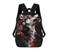 sinyumoney Sacs D'école Imprimés En 3D Pour Enfants 17inch Wild Wolf Art Print -1 Sac À Dos De Voyage Léger Sac À Livres Pour Enfants Garçons Et Filles