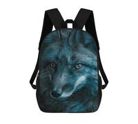 sinyumoney Sacs D'école Imprimés En 3D Pour Enfants 17inch Wolf in Space Mystical Night Sac À Dos De Voyage Léger Sac À Livres Pour Enfants Garçons Et Filles
