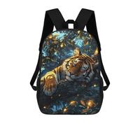 sinyumoney Sacs D'école Pour Enfants Imprimés En 3D Amazon Rainforest Tiger Resting Sac À Dos De Voyage Léger, Sac À Livres, Sac D'école Pour Enfants Garçons Et Filles 17inch